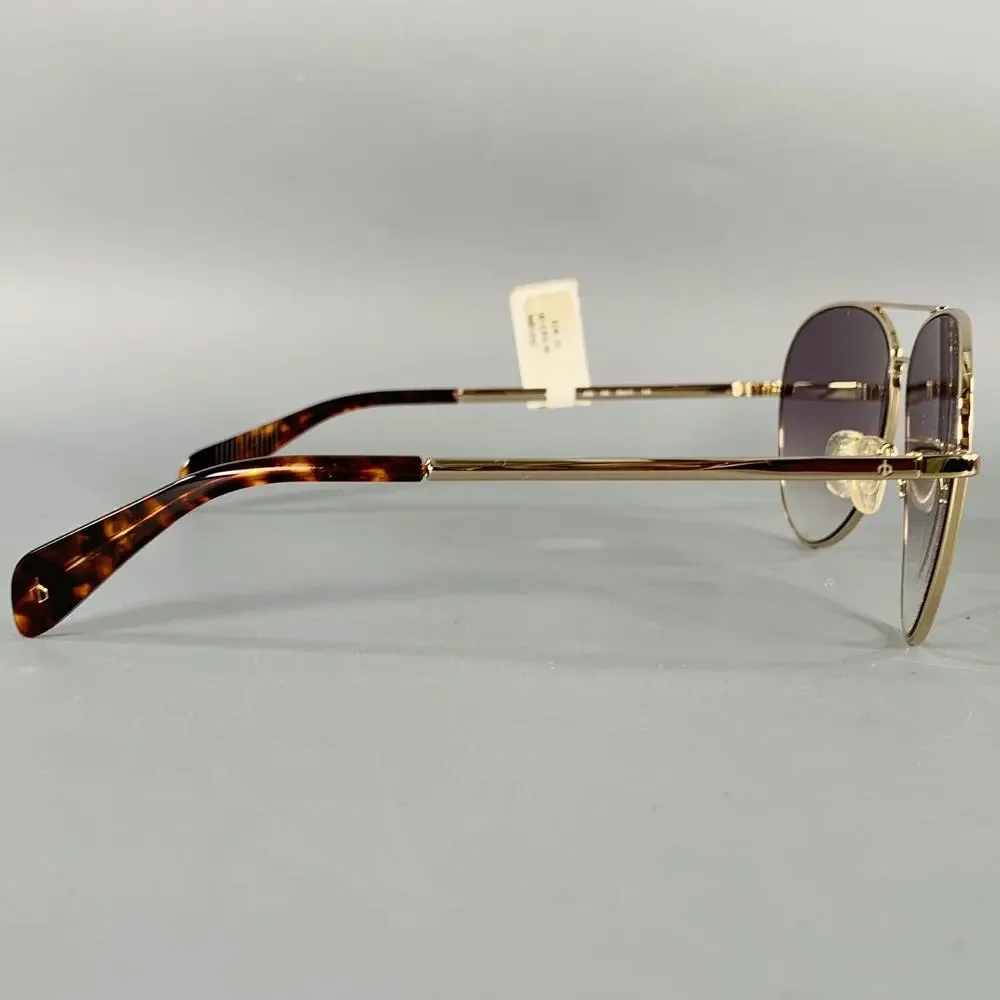 RAG & BONE Silver Metal Aviator Sunglasses